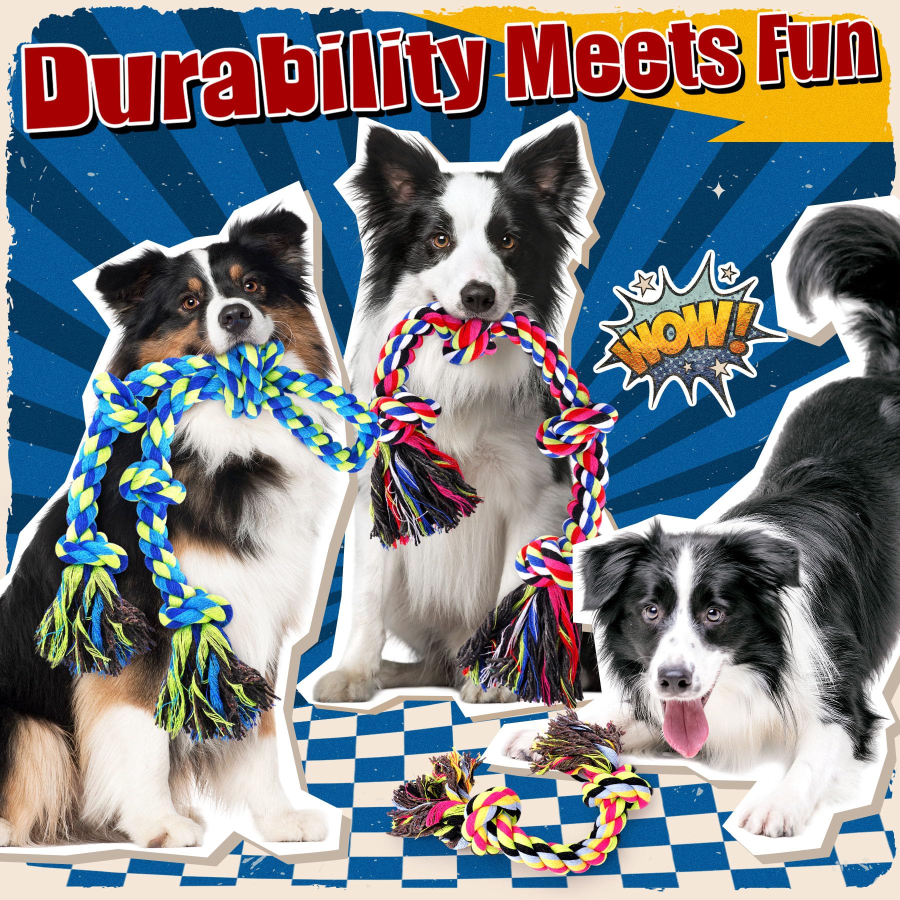 Forfon Pack Juguetes para Perro Grande, ideal para reforzar el vínculo durante el juego.