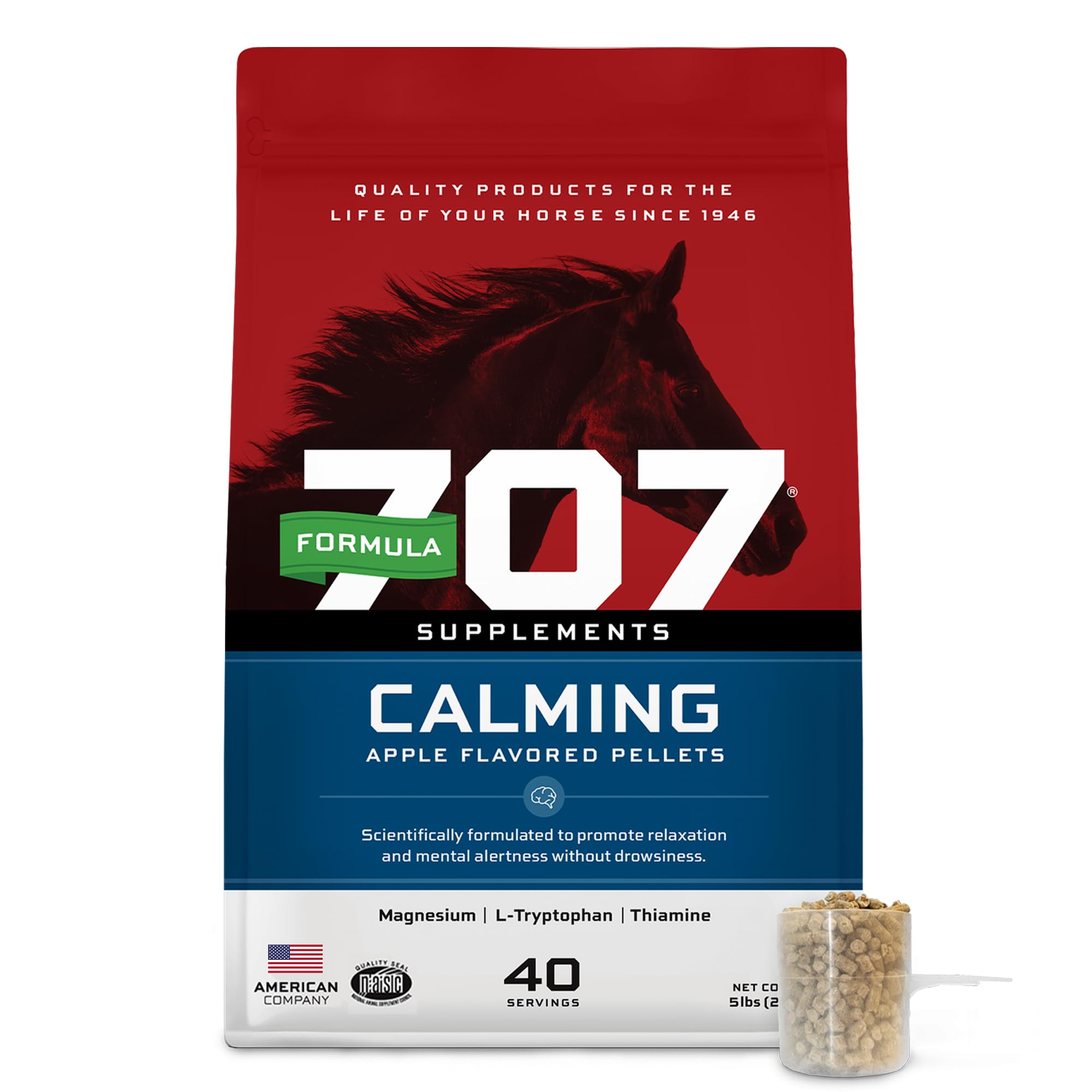 Formula 707 envase 5 lb, opción calmante para caballos.