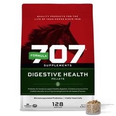 Formula 707: bolsa de 8 lb con suplemento digestivo para caballos.