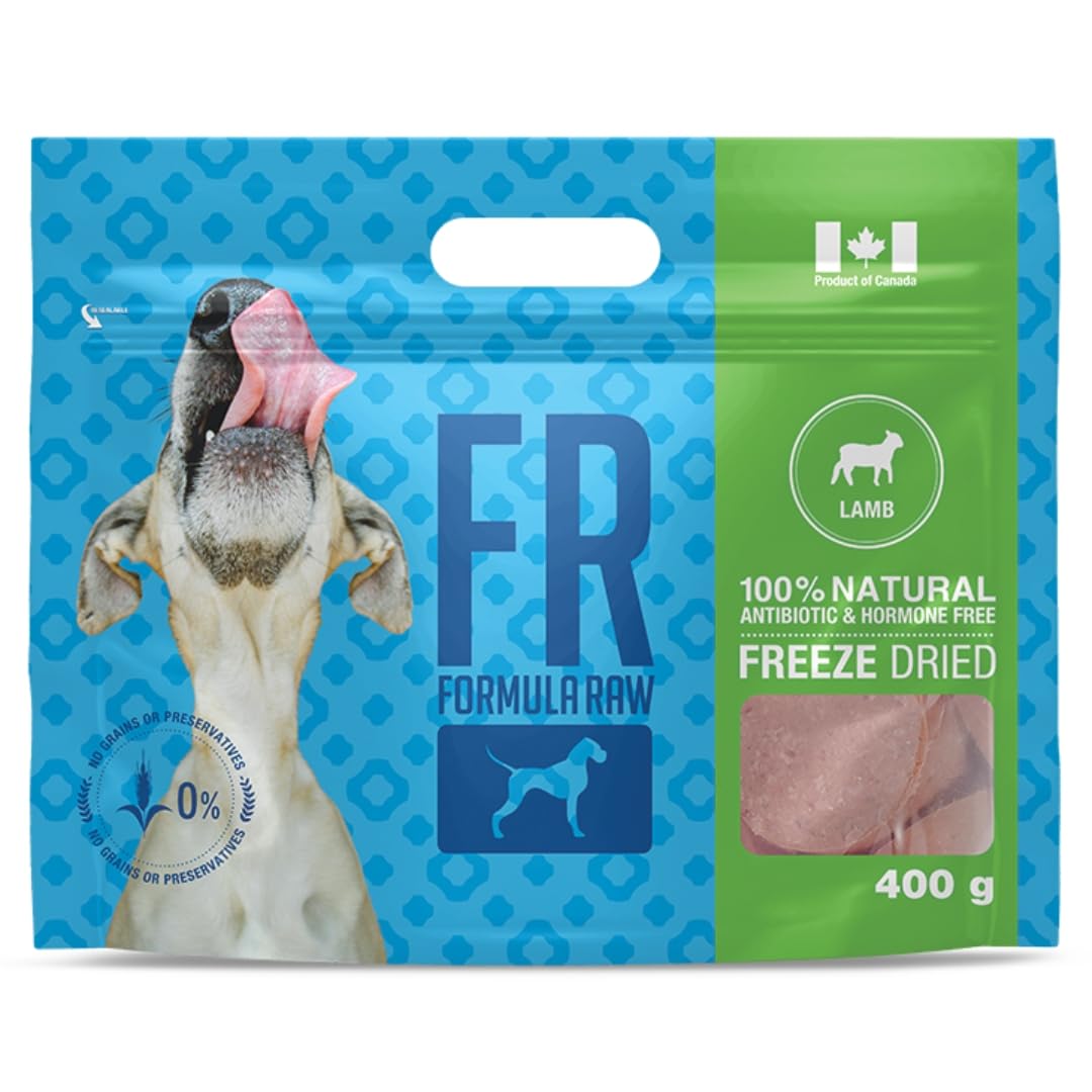 Formula Raw cordero liofilizado - corte principal para nutrición limpia y sabrosa.
