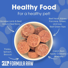 Formula Raw cordero liofilizado - higado para digestión suave.