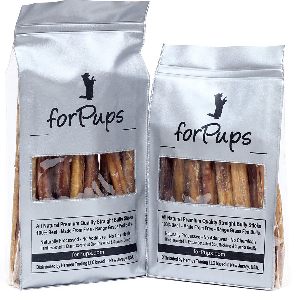 forPups palitos Bully de 10-12 pulgadas para perros grandes, masticación prolongada