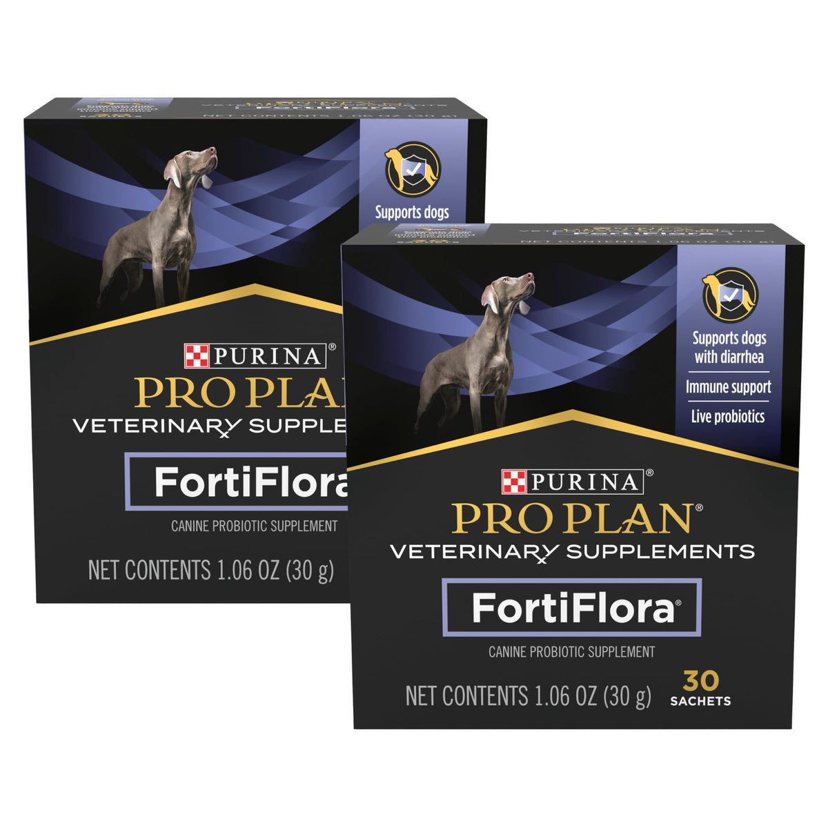 Fortiflora: caja de 30 sobres, probiótico para perros que apoya la salud intestinal