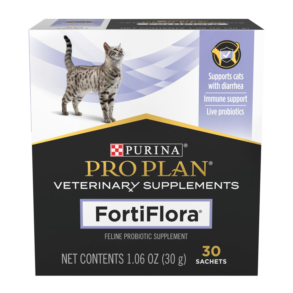 Fortiflora: sobre probiótico para gatos, fácil de mezclar con la comida