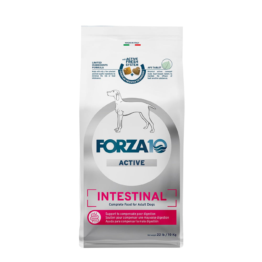 Forza10 alimento para perros, dieta de ingredientes limitados, apoyo digestivo potencial