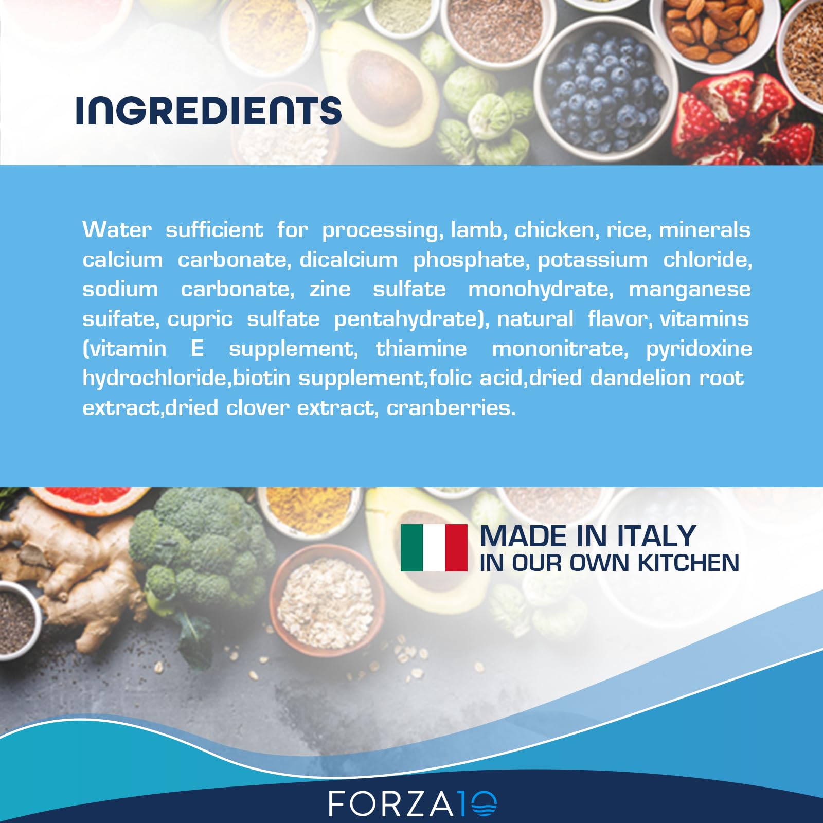 Forza10 paquete de 12 latas, tamaño de 3,5 oz para conveniencia diaria.