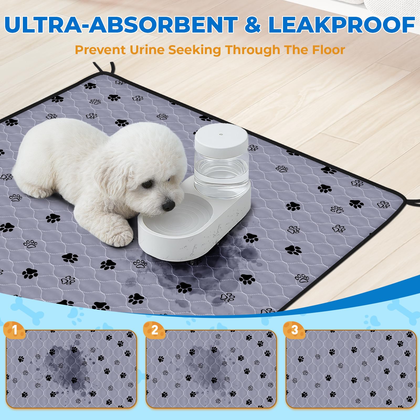Absorbente Fostanfly de cuatro capas retiene líquido con alta capacidad.