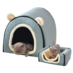 Cama FOUIYIUTU para mascotas: vista general y descanso cómodo.
