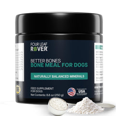 FOUR LEAF ROVER Better Bones: bote de hueso en polvo para perros, complemento natural para dientes y articulaciones
