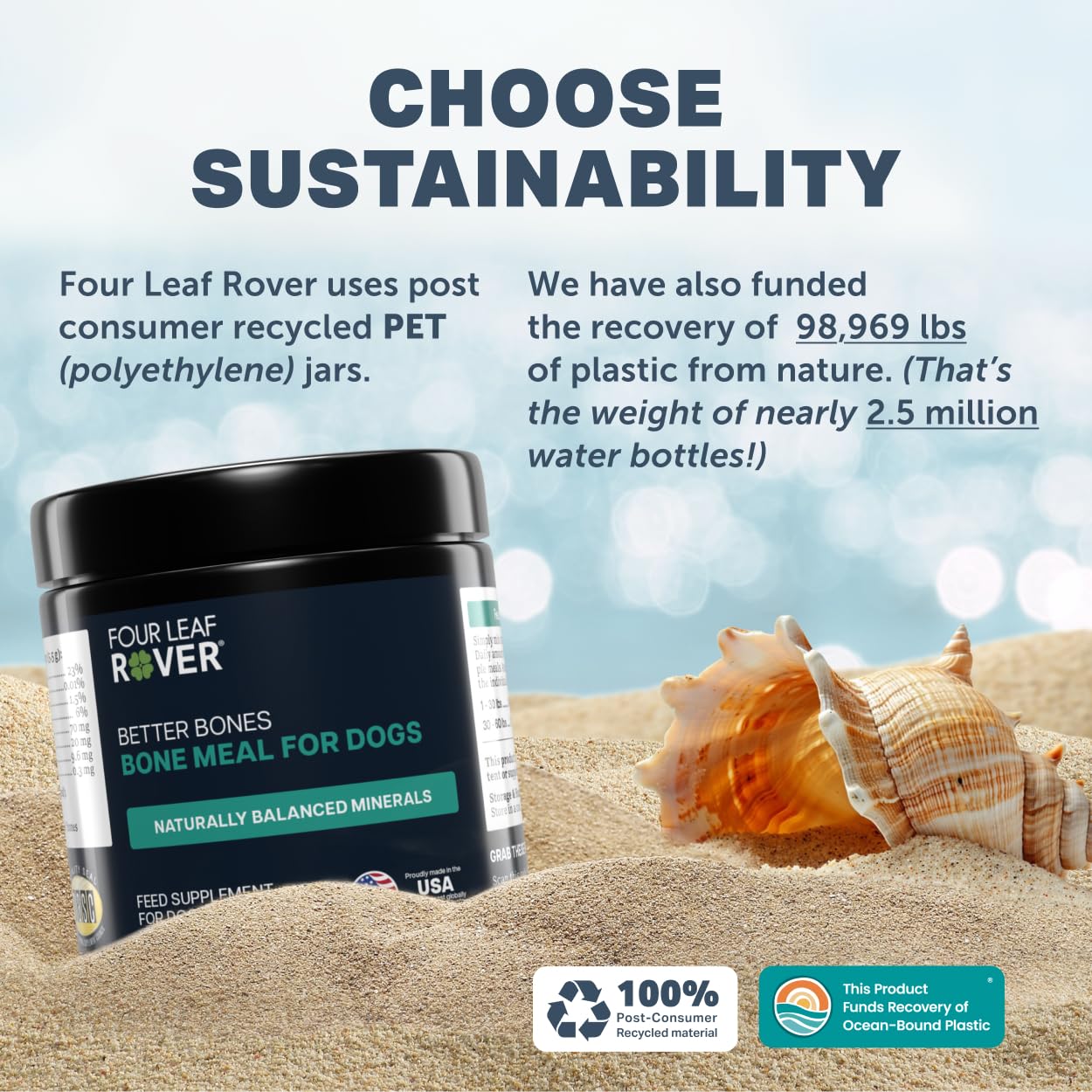 FOUR LEAF ROVER Better Bones: ayuda para incorporar a dietas naturales
