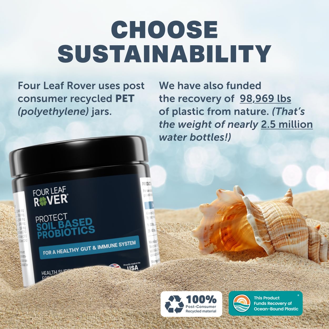 Four Leaf Rover Protect mezcla suave para desintoxicación gradual.