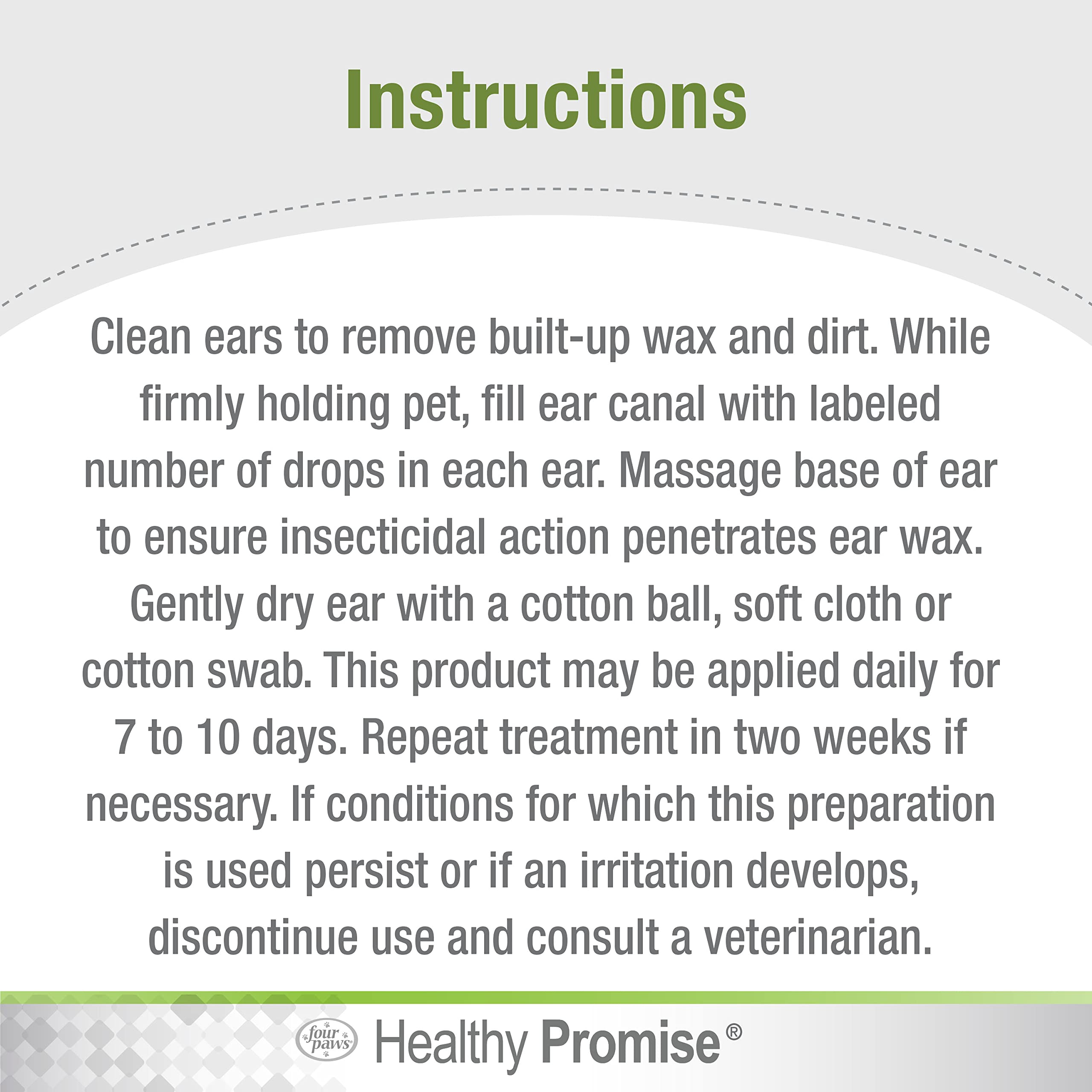 Ingredientes activos pyrethrins y Piperonyl Butoxide en Four Paws Healthy Promise