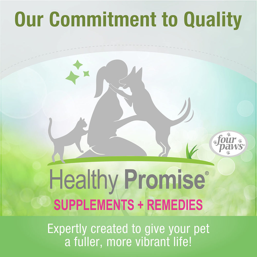 Envase de 0.75 fl oz de Four Paws Healthy Promise