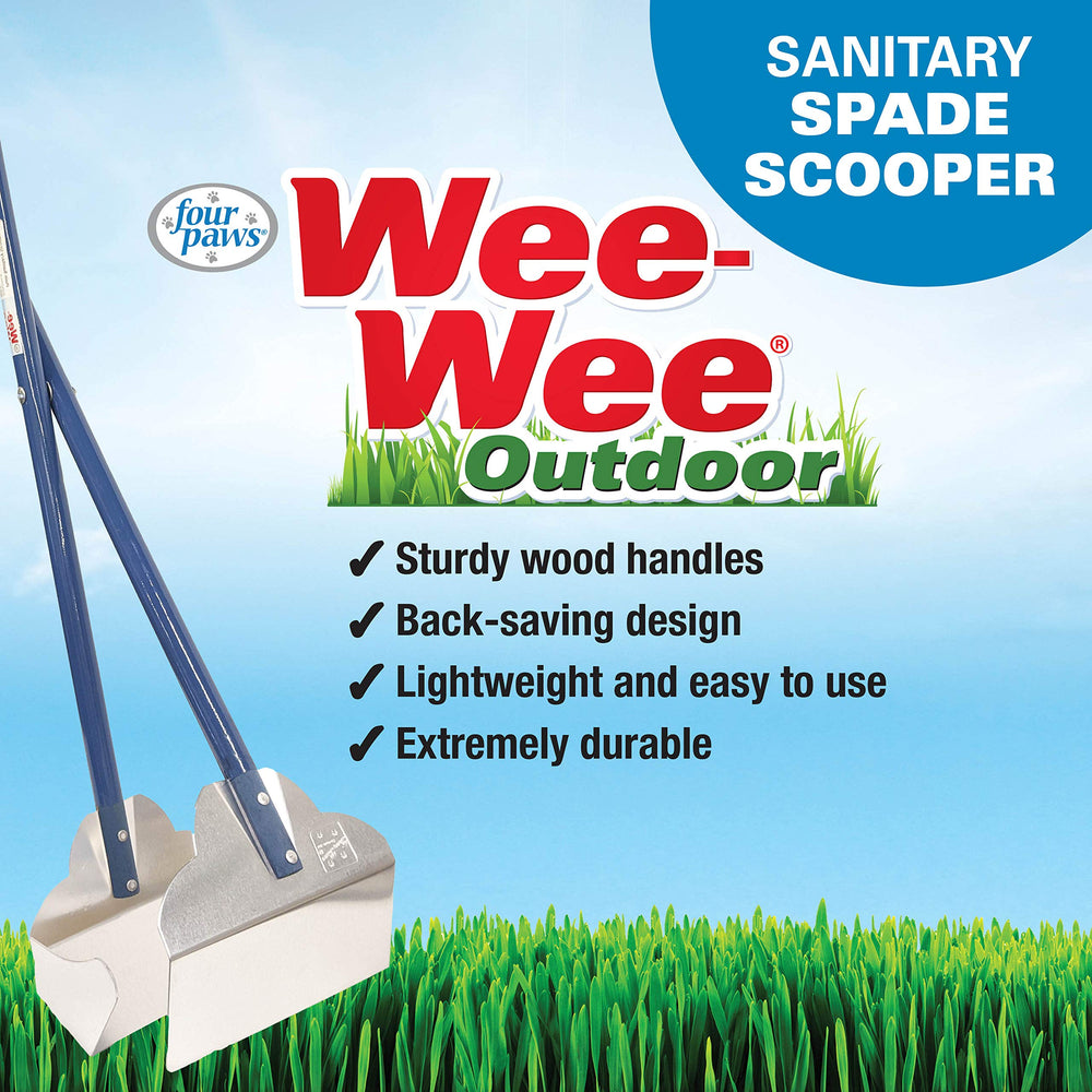 Four Paws Wee-Wee diseño duradero y resistente a la corrosión para exteriores.