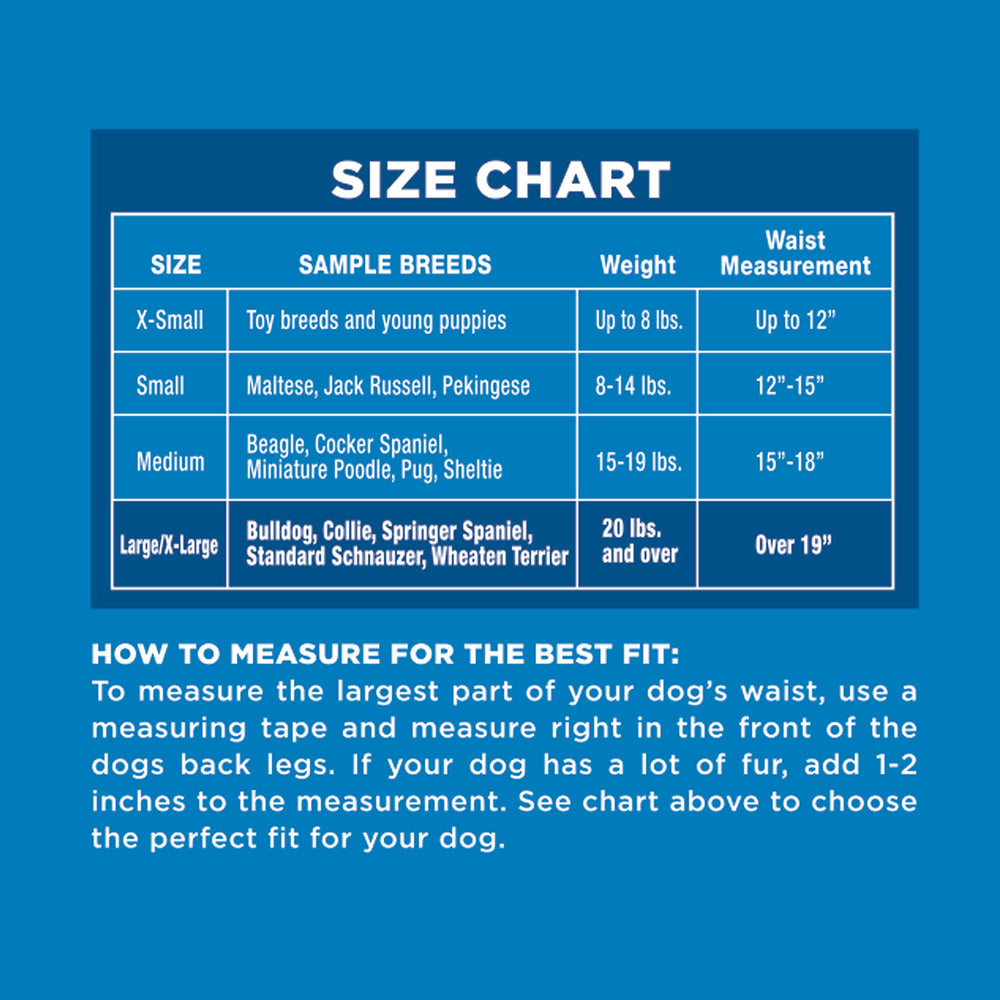 Four Paws Wee-Wee: diseño flexible que se adapta al cuerpo del perro.