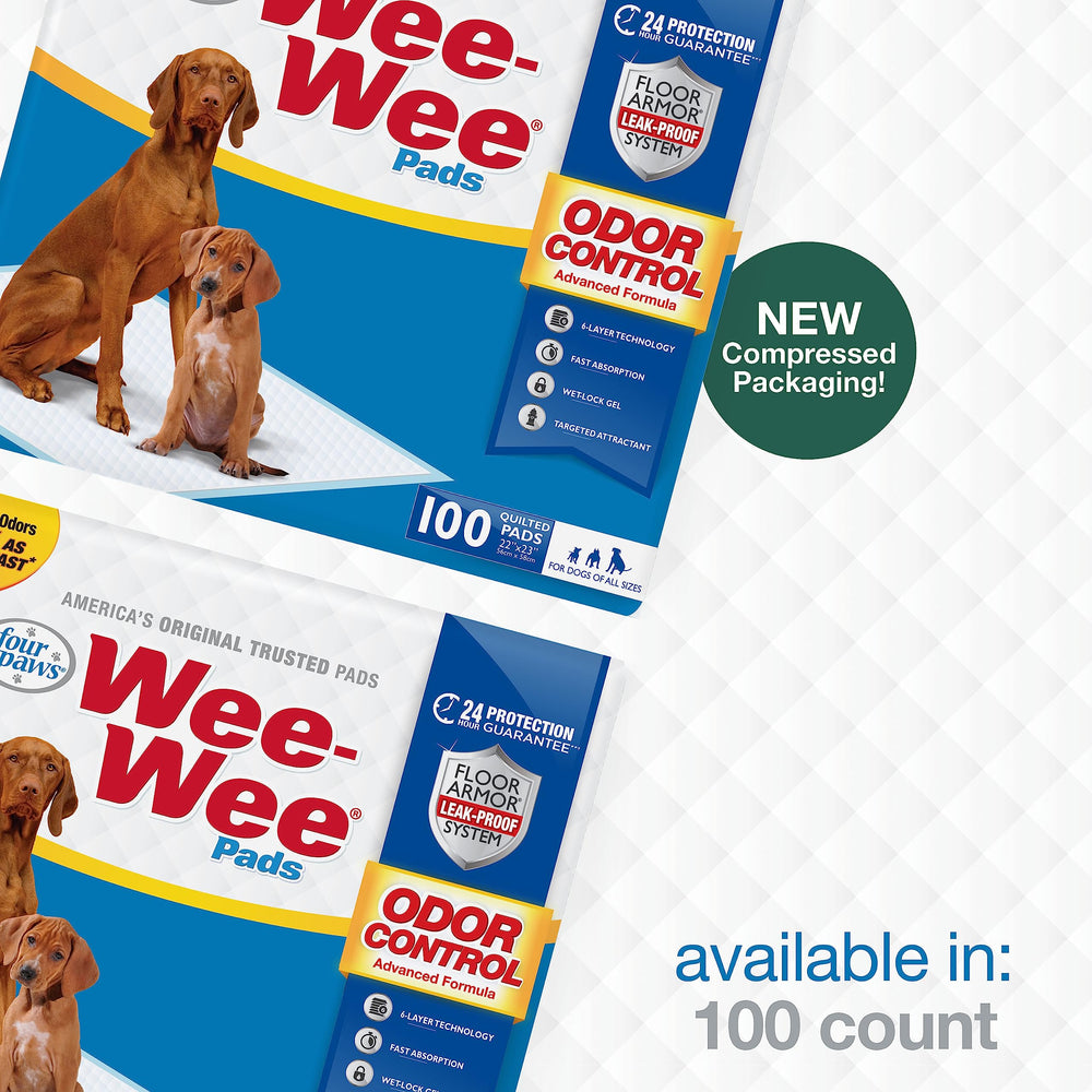 Four Paws Wee-Wee: paquete de 100 unidades para sesiones de entrenamiento prolongadas.