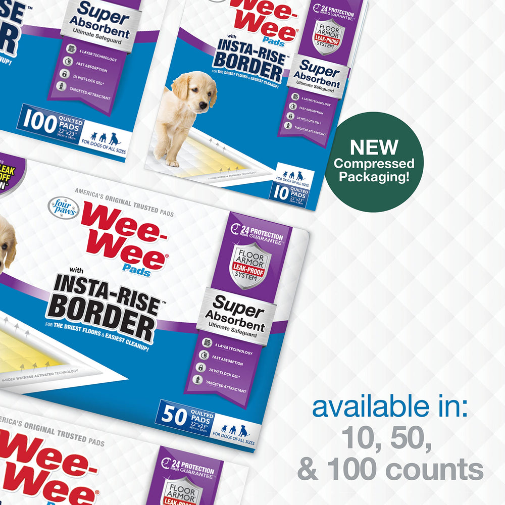 Four Paws Wee-Wee paquete de 100 unidades para uso prolongado
