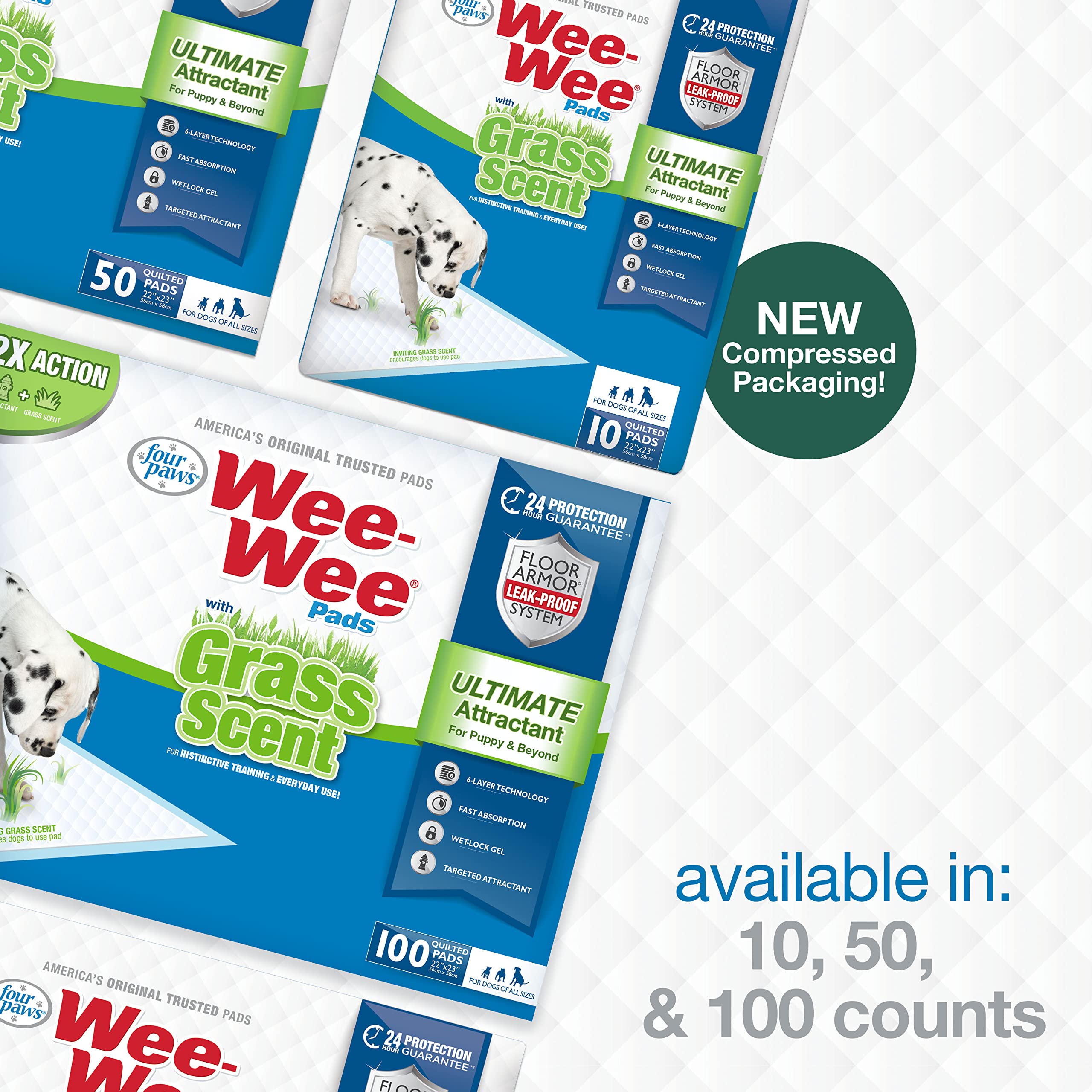 Four Paws Wee-Wee: absorbión que transforma el líquido en gel