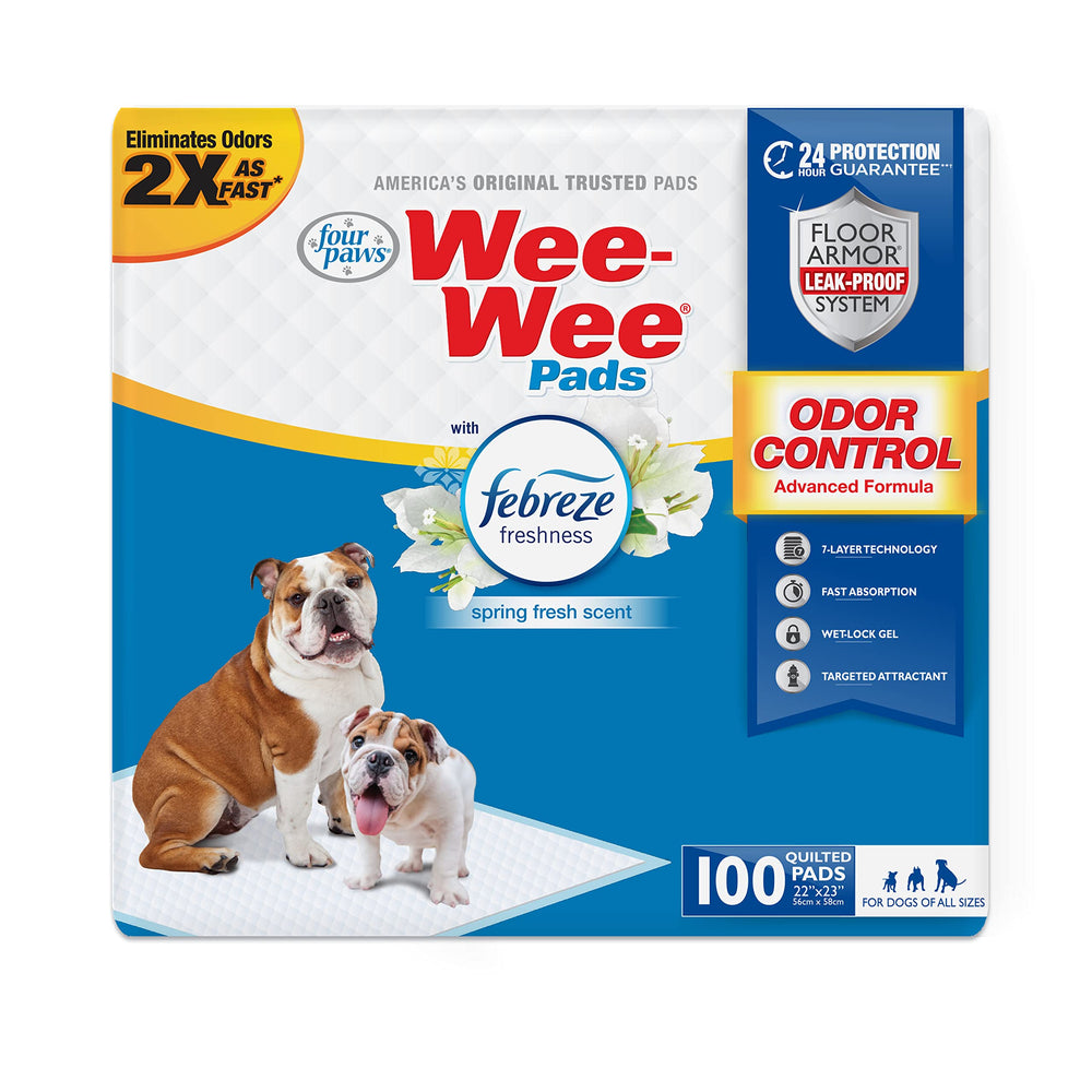 Four Paws Wee-Wee almohadilla frente, tamaño 22x23, ideal para entrenamiento diario.