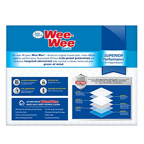 Four Paws Wee-Wee paquete de 50 unidades para entrenamiento continuo.