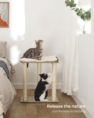 Poste sisal FourFurPets de 19.7 pulgadas para rascar y entretenerse.
