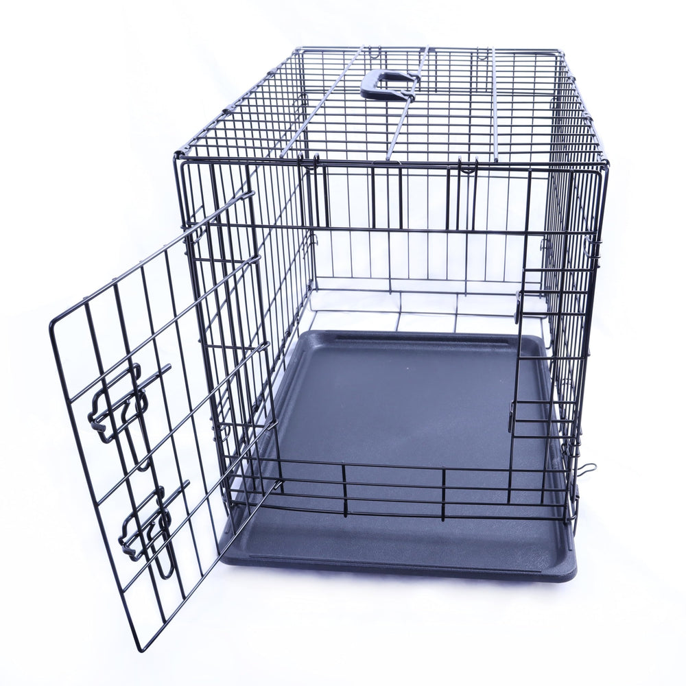 FOURPAW jaula-perro-metal-medidas-24x16-7, ideal para razas pequeñas