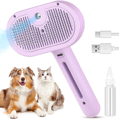 FourSeas cepillo de vapor para gatos con pulverización suave para facilitar el peinado
