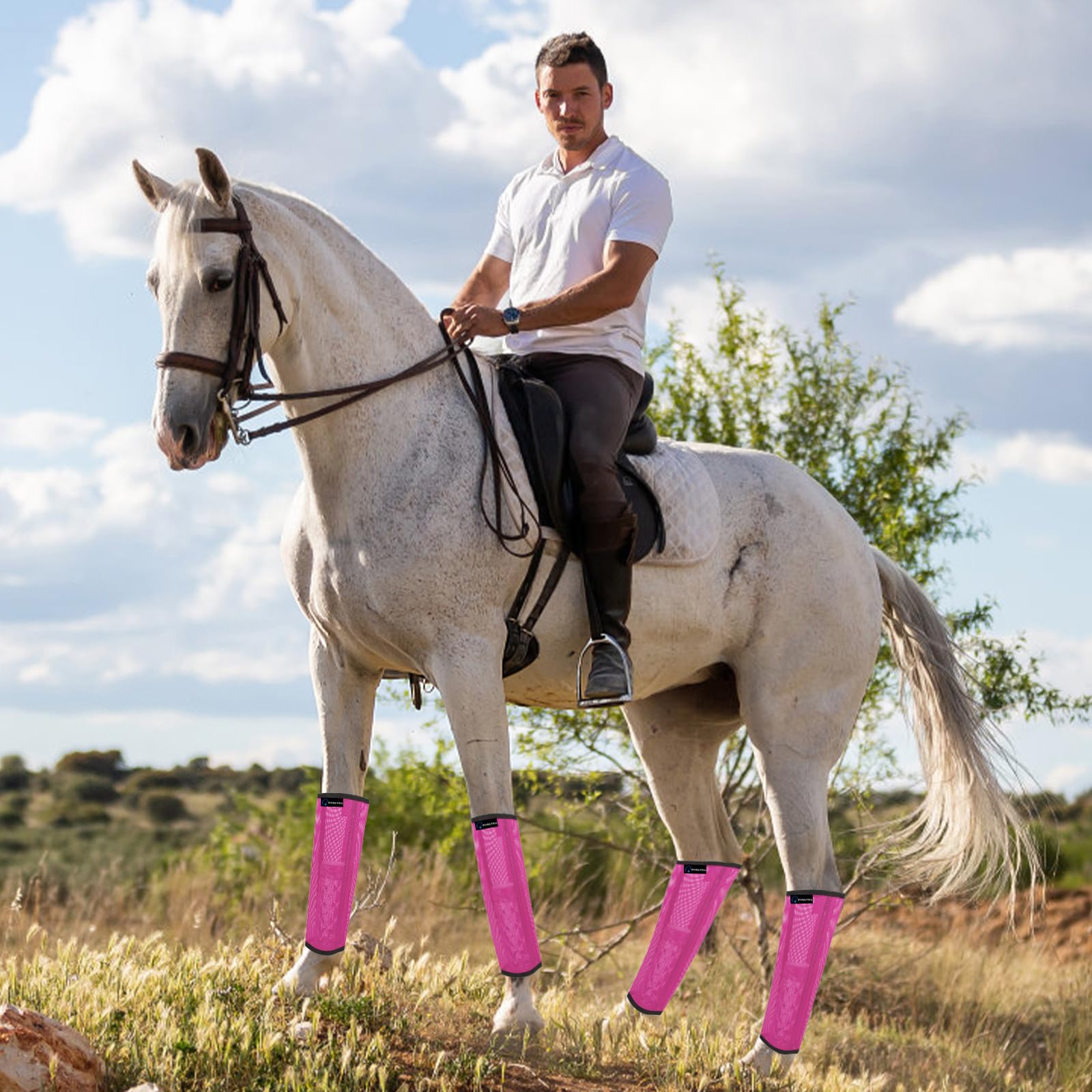FOXLVDA set de 8 botas listo para uso en establo y paseo