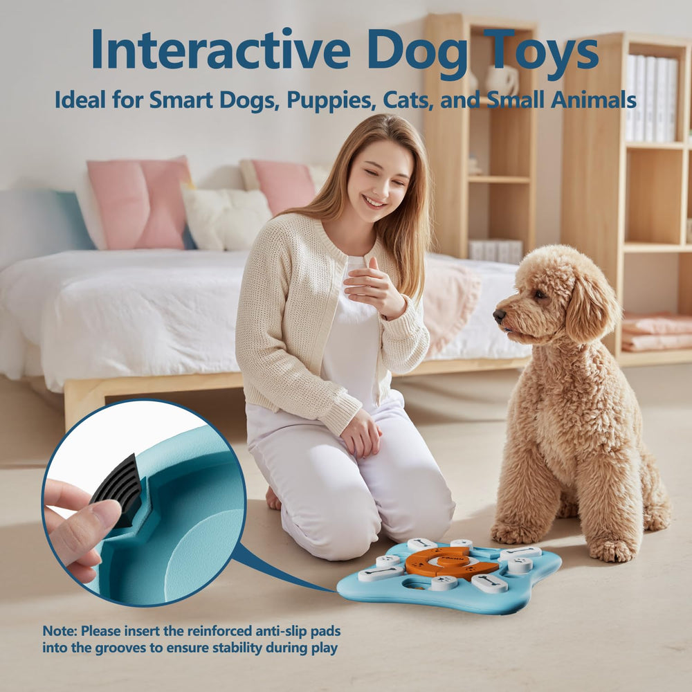 FOXMM puzzle chien lavable à l’eau, nettoyage facile après jeu