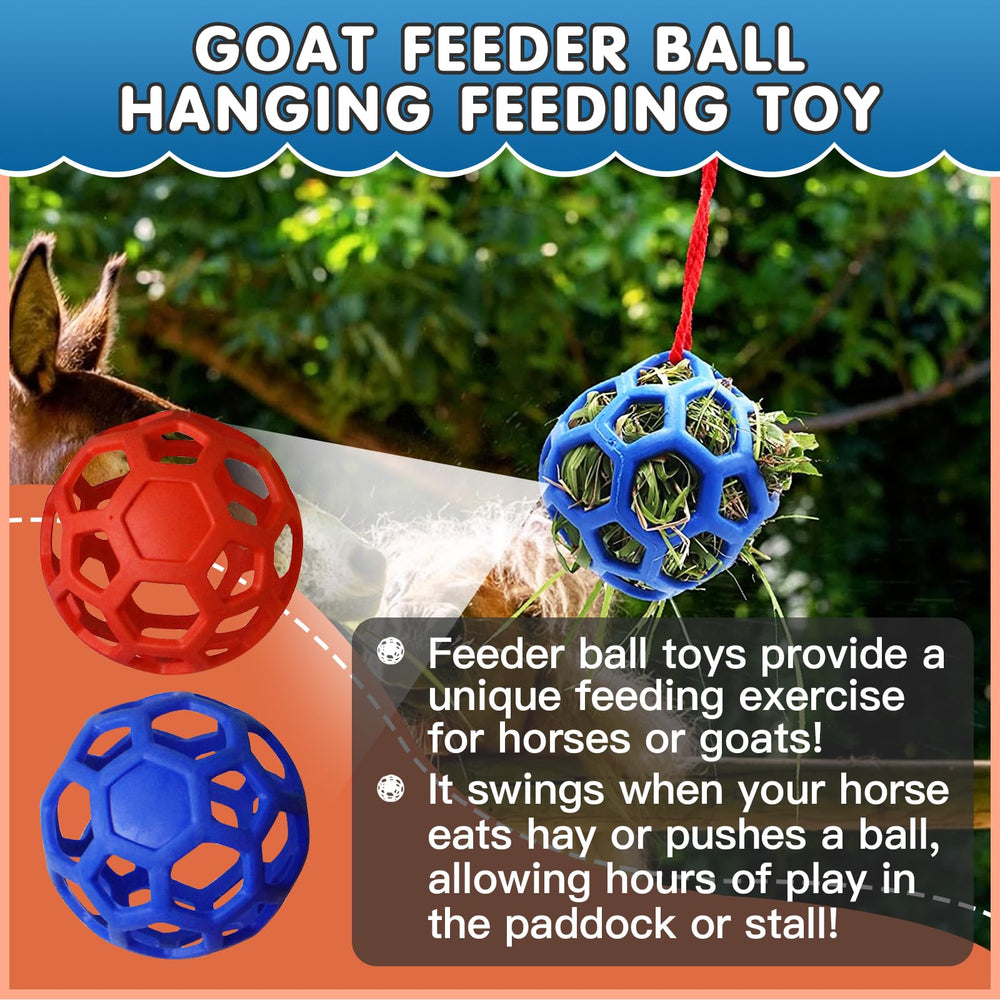 Foycow bola de heno para caballos, reduce estrés durante el juego