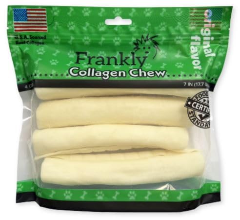 Frankly: rollos de cuero natural de 7-8 pulgadas para masticar y entretener.