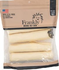 Frankly: rollos de cuero natural de 7-8 pulgadas para masticar y entretener.