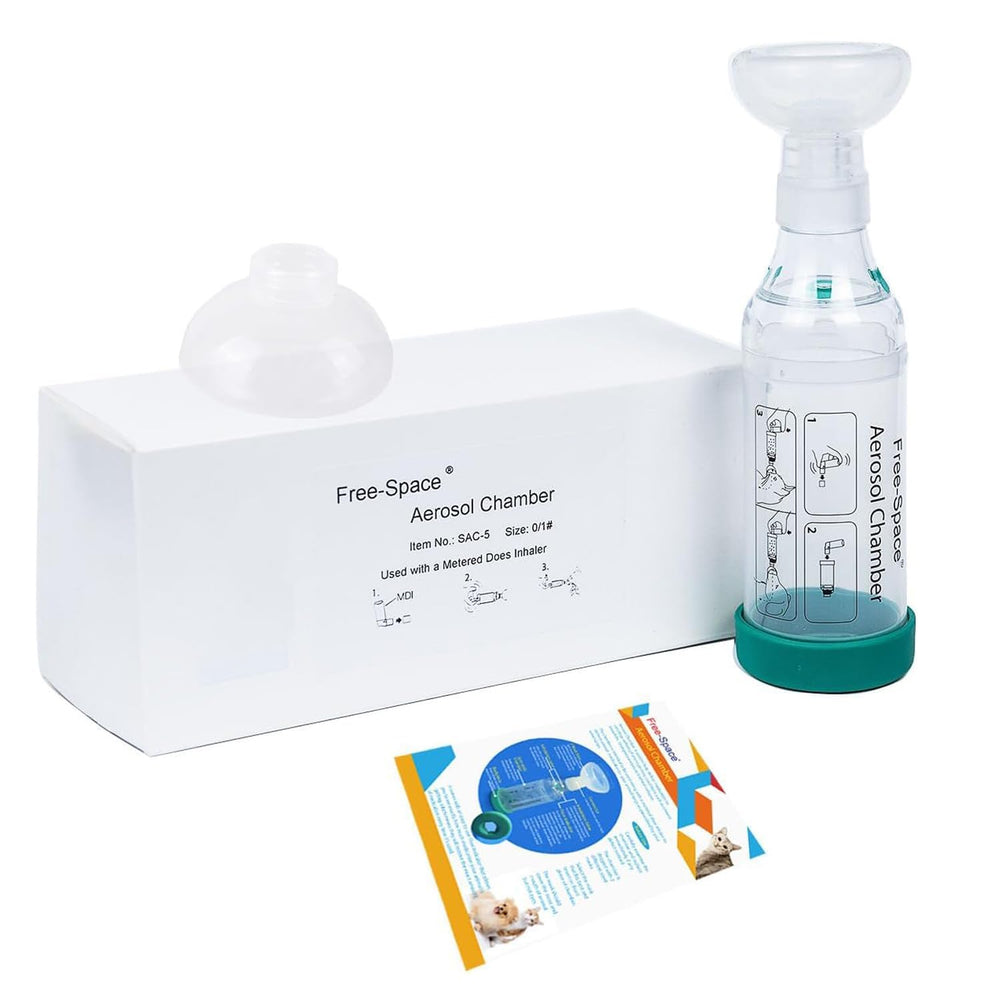 Free-space Cat Inhaler Spacer limpieza rapida y higienica