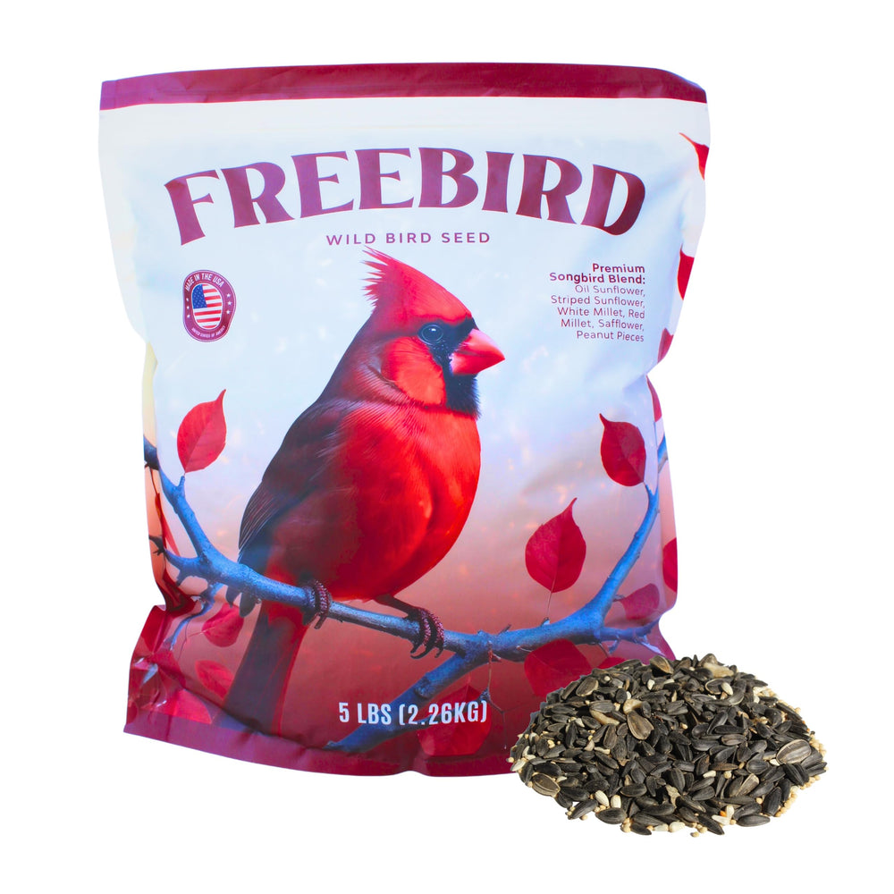 FREEBIRD semillas silvestres exterior bolsa: nutrición natural para aves en comederos.