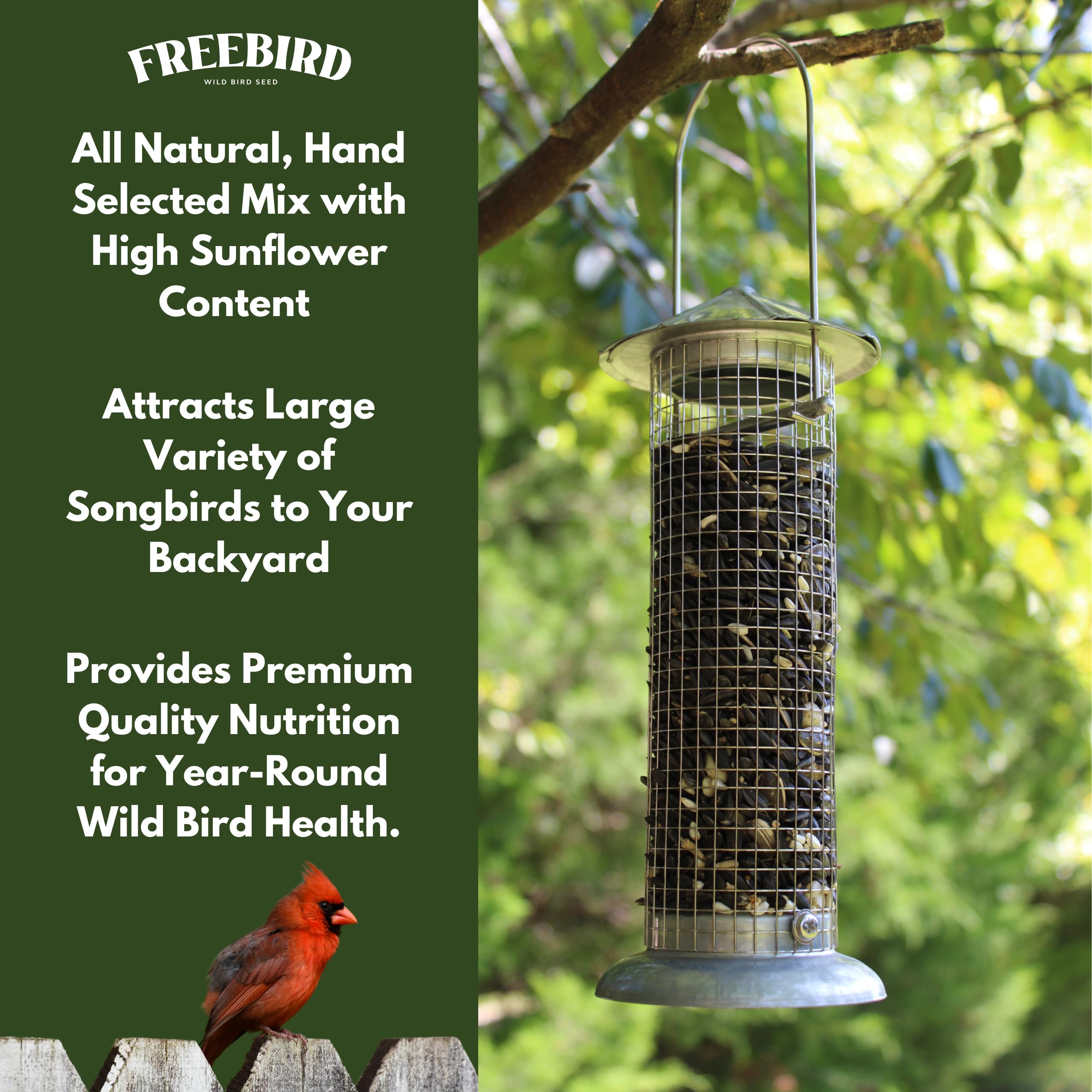 FREEBIRD trozos de maní: textura crujiente para diversas aves.