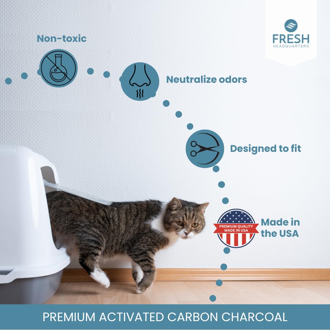 Absorción de olor continua con Fresh Headquarters para caja de arena.