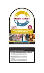 Fresh Is Best pollo liofilizado textura crujiente: ideal para premiar y estimular el apetito.