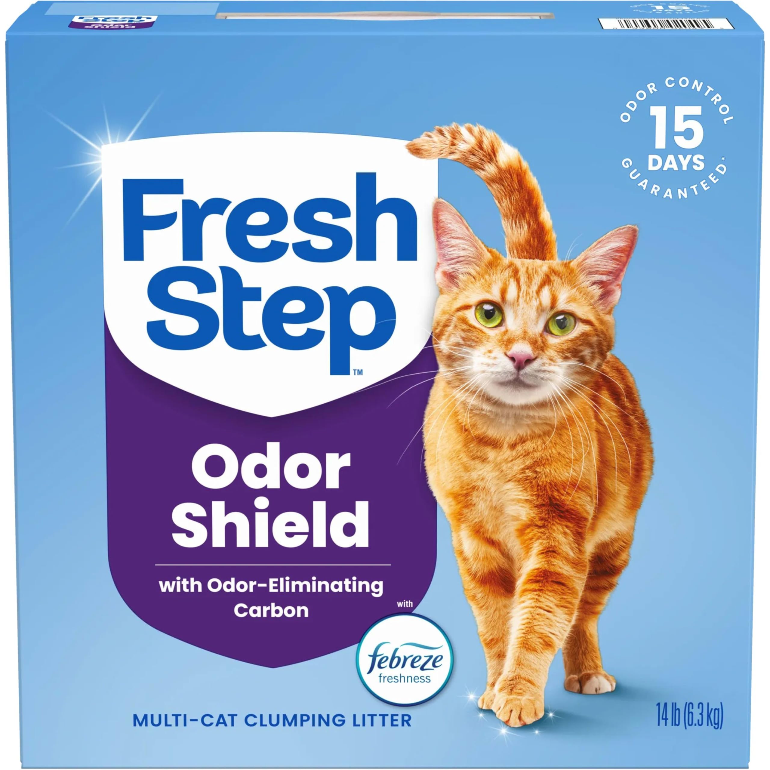 Fresh Step: arena para gatos varios-gatos, 14 libras, facilita la limpieza diaria.