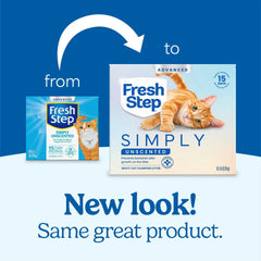 Fresh Step Advanced sin aroma, bolsa de 18,5 lb para recambio fácil.