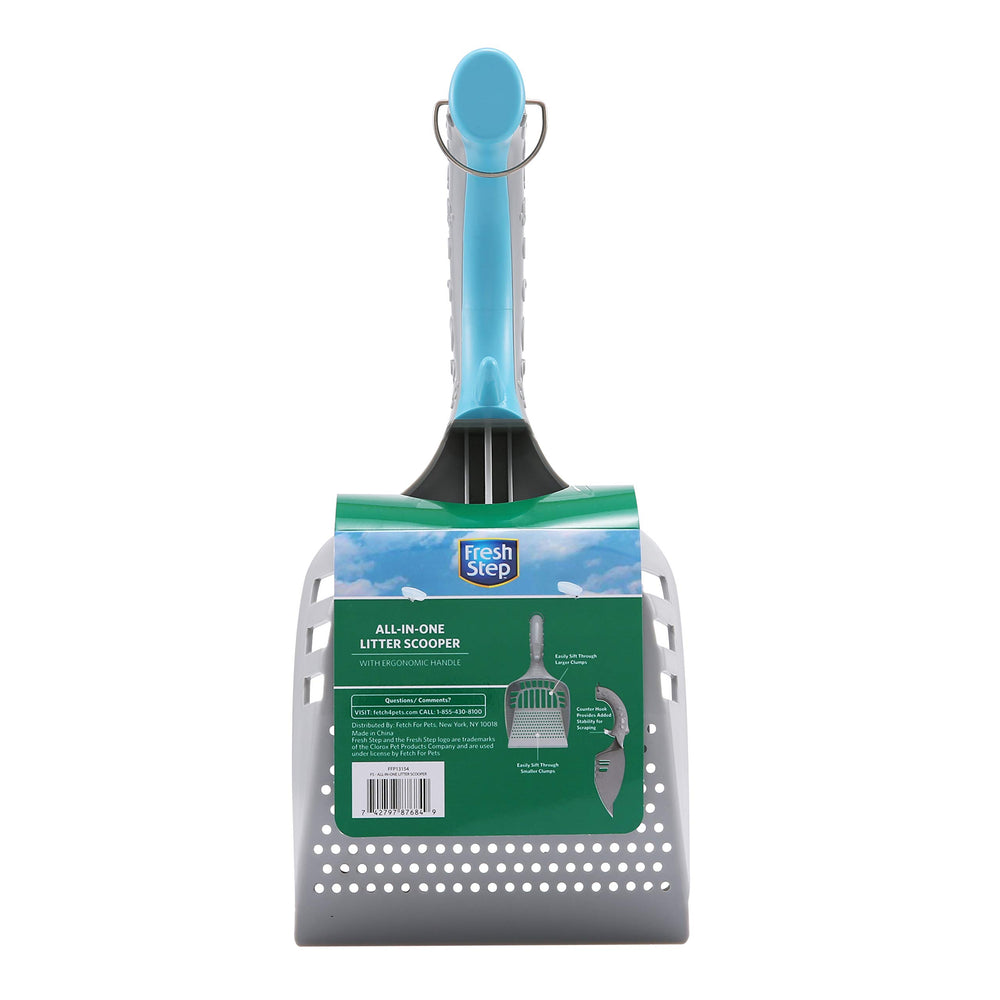 Fresh Step Cucharón ergonómico con textura antideslizante para sujeción segura.