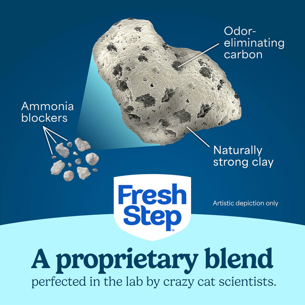 Fresh Step: grumos bien formados para retirar la caja fácilmente.