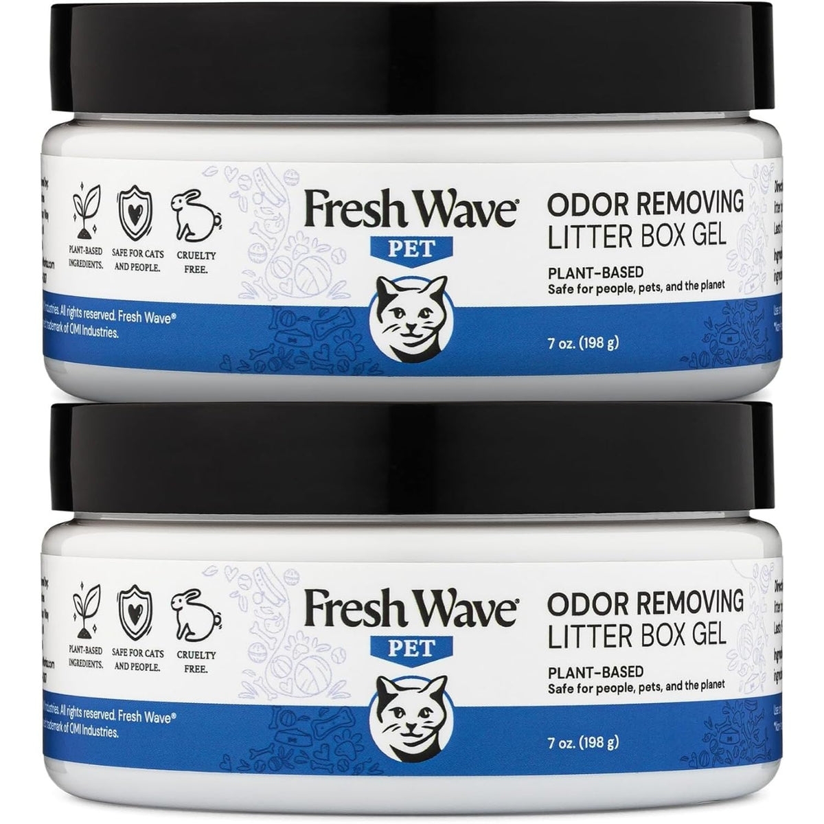 Fresh Wave Gel eliminador de olores para caja de arena reduce olores de mascotas.
