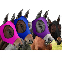 Frienda conjunto de 4 máscaras antimoscas para caballos protege el rostro durante paseos
