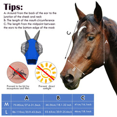 Ajuste fácil Frienda, máscara para caballo, uso cómodo