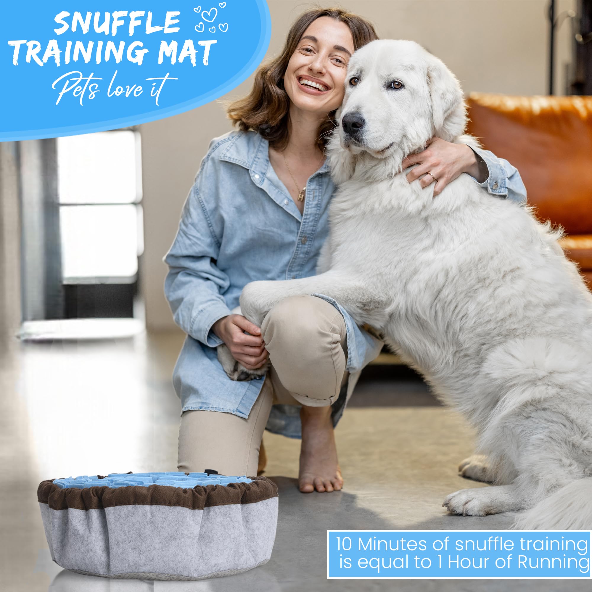 Friendly Barks base antideslizante mantiene estable el tapete.