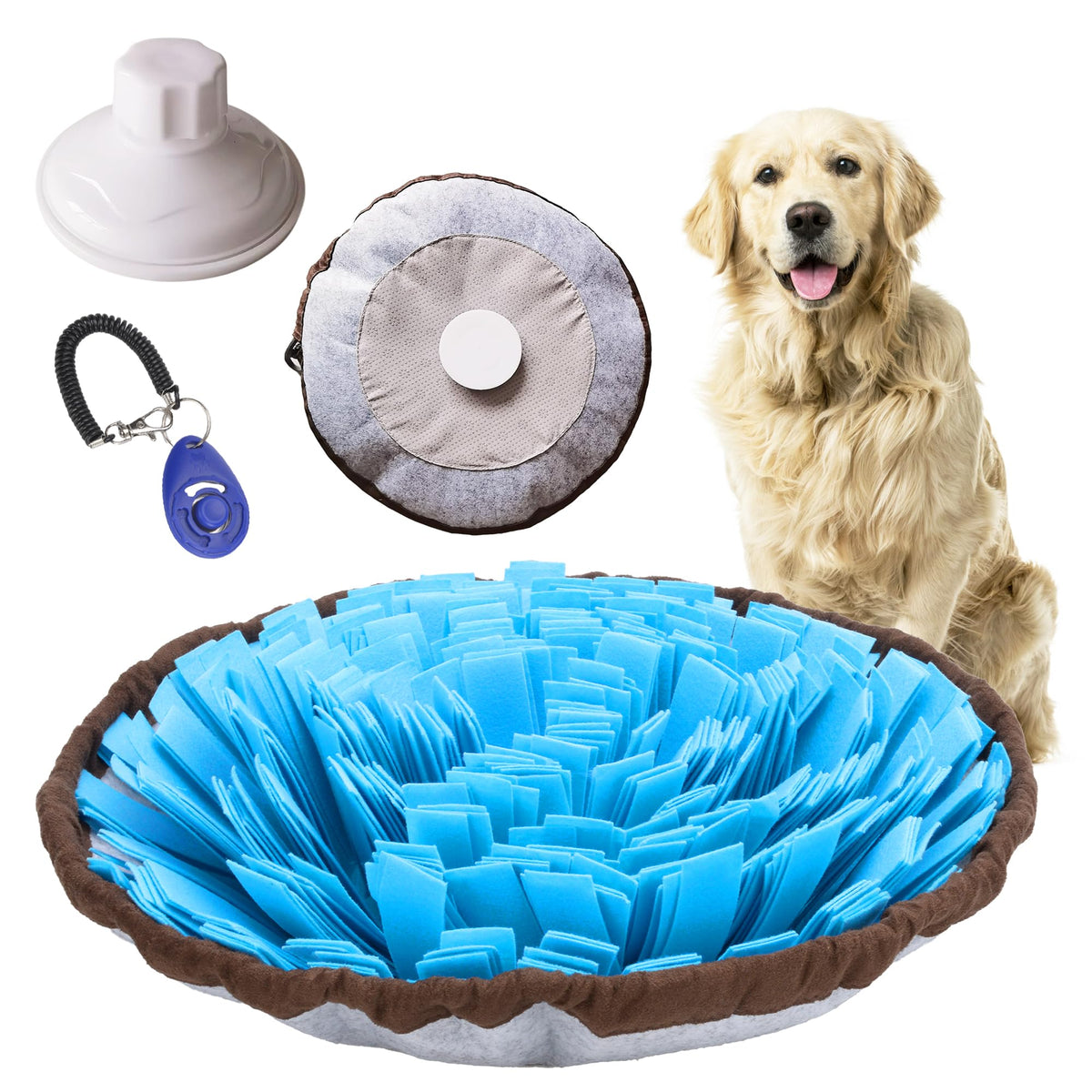 Friendly Barks tapete de olfato para perros de 18 pulgadas, enriquecimiento sensorial.