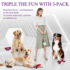Frienhund pack triple de juguetes duraderos para varios perros