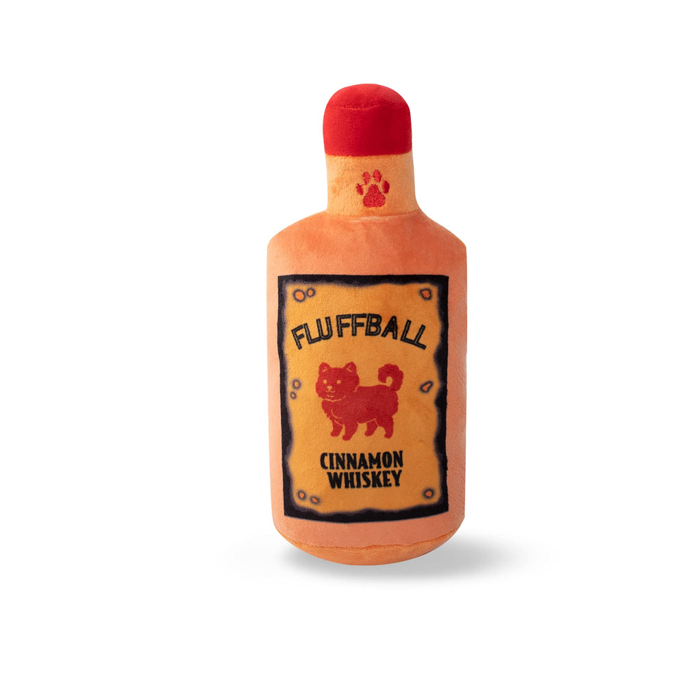 Fringe Fluffball Cinnamon Whiskey, juguete plush con pito, ideal para juego interactivo