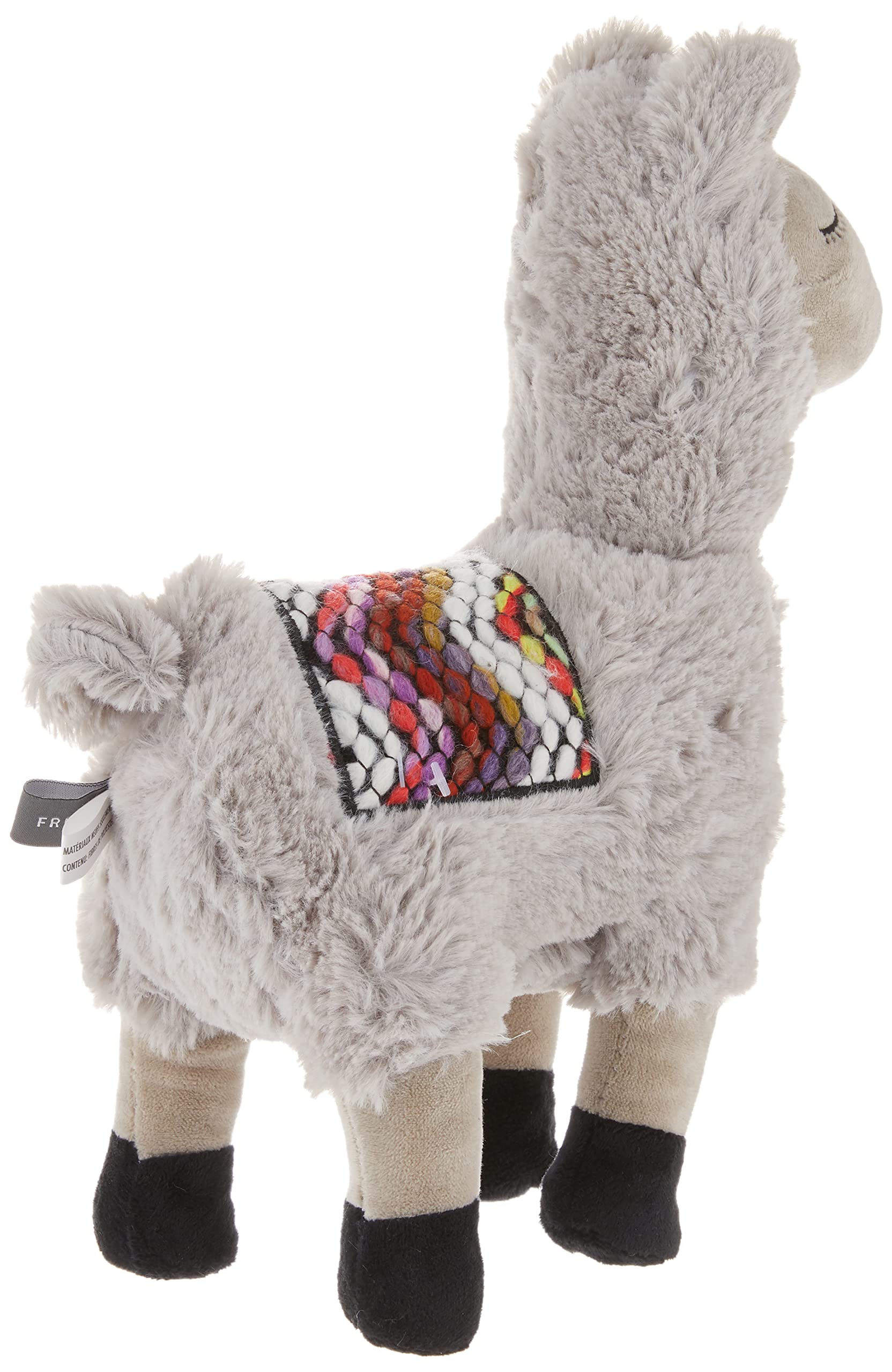 Fringe Studio detalle del chirriador en juguete llama, para captar la atención del perro.