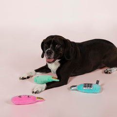 Fringe Studio: juguete vino multicolor para perros pequeños, perfecto para mordisqueo suave